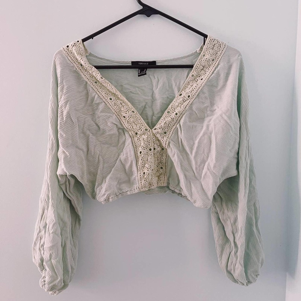 Forever 21 mint green top
